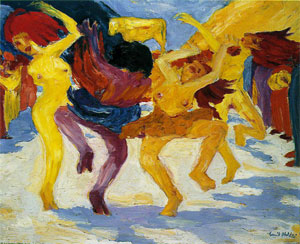 Dance Around the Golden Calf, Emil Nolde, 1910.