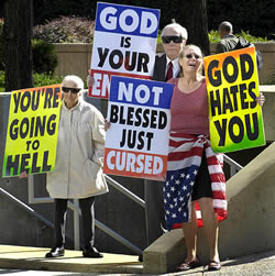 Protesters.