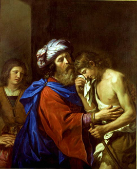 "Return of the Prodigal Son," painting by Guercino.