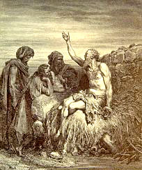 Job and his three friends by Gustav Dore (1832-1883).
