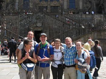 Group photo of the Cathedral of Santiago: http://en.wikipedia.org/wiki/Cathedral_of_Santiago_de_Compostela.