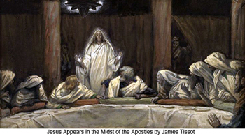 James Tissot, Jesus Appears in the Midst of the Apostles.