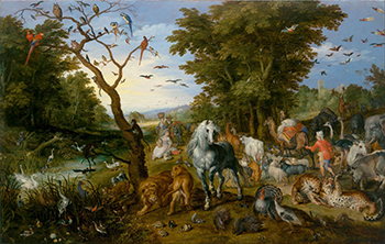 The Entry of the Animals into Noah's Ark, by Jan Brueghel the Elder, 1613.