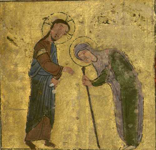 Jesus and the Bent-Over Woman.