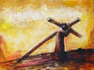 Jesus Carrying the Cross.