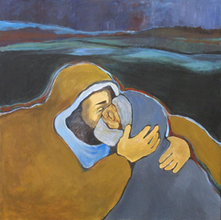 "Jesus Heals the Leper" by Ann Lukesh.