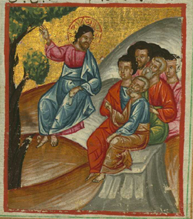 Jesus Teaching his Disciples.