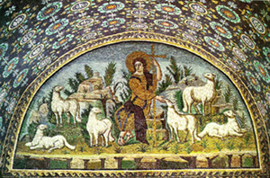 Jesus the Good Shepherd, 5th century.
