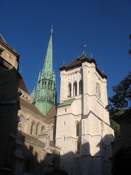 Calvin preached at St. Pierre Cathedral, the main church in Geneva.