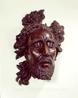 John the Baptist, wood sculpture by Santiago Martinez Delgado.