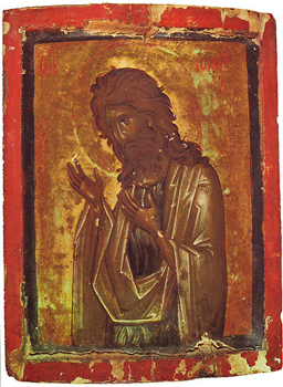 John the Baptist icon, Sinai, 14th century.