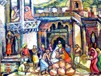 "Marriage At Cana," from the Jyoti Art Ashram.