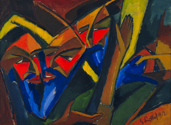 Karl Schmidt Rottluff:  Pharisees.