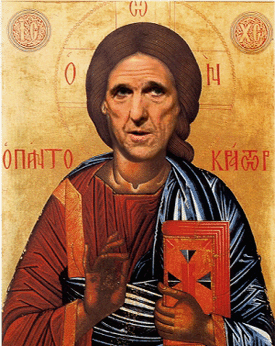 Kerry as Christ icon