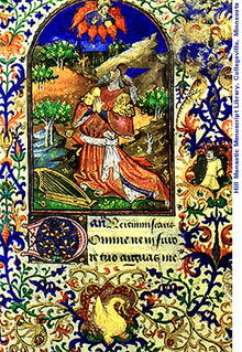 King David, 15th century Book of Hours.