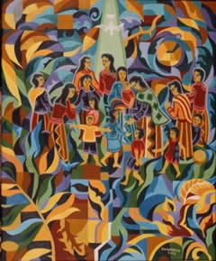 "Yesus Memberkati Anak-anak" by Komang Wahyu.