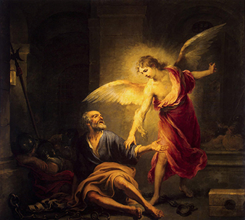 Liberation of Peter, oil on canvas painting by Bartolomé Esteban Murillo, 1667.