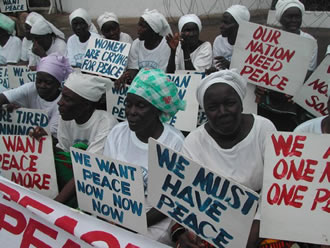 Liberia peace movement women.