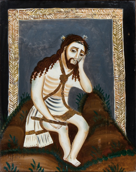 Man of Sorrows, anonymous, 19th century Spain.