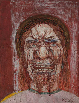 Man of Sorrows by James Ensor, 1891.