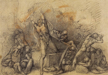 The Resurrection by Michaelangelo, 1531-1532.