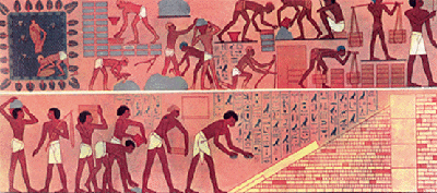 Mural painting from the tomb of Nakht, c. 1400 BCE.