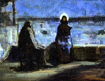 Henry Ossawa Tanner, 1899, "Nicodemus Visiting Jesus."