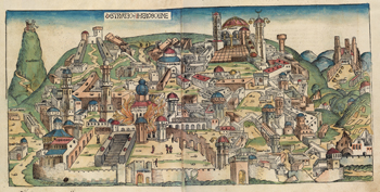 Babylonian destruction of Jerusalem, the Nuremberg Chronicle, 1493.