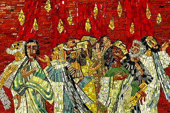 Pentecost mosaic.