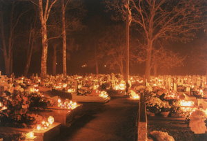 All Saints Day in Poland.