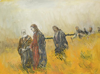 Religious Scene: Christ and His Disciples by Dan Comaniciu.
