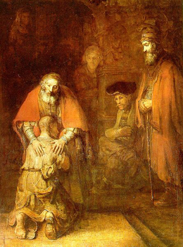 Rembrandt painting, "The Return of the Prodigal Son."