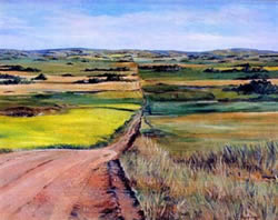 Prairie painting.