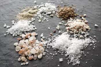 Various types of salt.