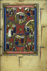 Scenes from the life of Joseph, Paris, c. 1250 - 1260, tempera colors and gold leaf on parchment.