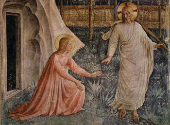 Mary Magdalene and Jesus, Fra Angelico, ca. 1437–144.