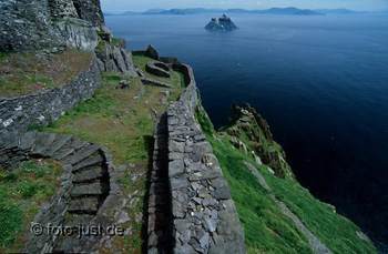 Skellig Michael, Celtic monastery off the coast of Ireland.