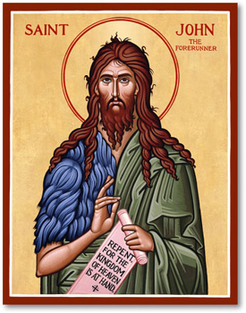 St John the Baptist icon.