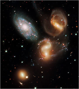 Stephan's quintet of galaxies.