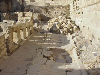 Stones at the Temple Mount.