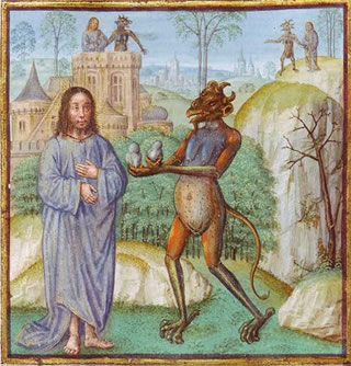 Temptation in the Desert, 15th-century France.