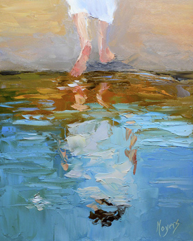 The Baptism Of Jesus is a painting by Mike Moyers which was uploaded on December 28th, 2017.