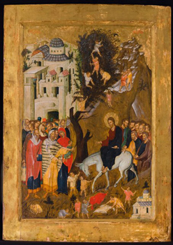 Entry into Jerusalem, circa 1400.