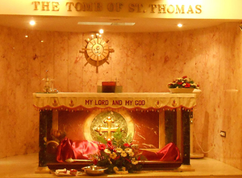Tomb of St. Thomas, in Mylapore, India.