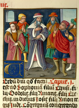 Zephaniah addressing people (France, 16th century).