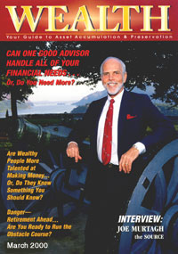 Wealth Magazine Cover, March 2000