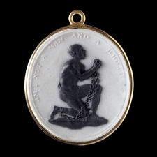 Anti-slavery medallion by Josiah Wedgwood. 