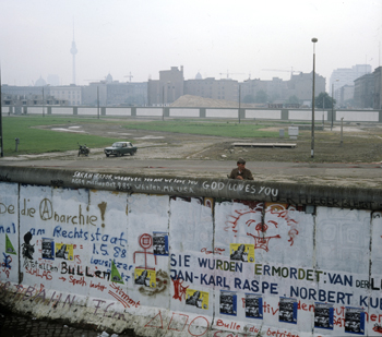 The Berlin Wall, perhaps one of the most iconic images of division and social breakdown.