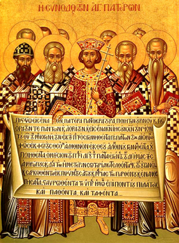 Nicaea icon -- the Nicene Creed
