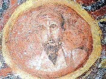 Earliest known image of Paul the Apostle, Catacombs of St. Thekla, c. 380 C.E.